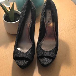 Black sparkly shoes